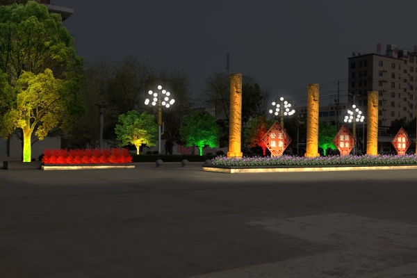 公園廣場亮化-點綴城市的夜晚