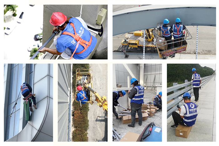 明亮照明燈光亮化工程施工現(xiàn)場(chǎng)