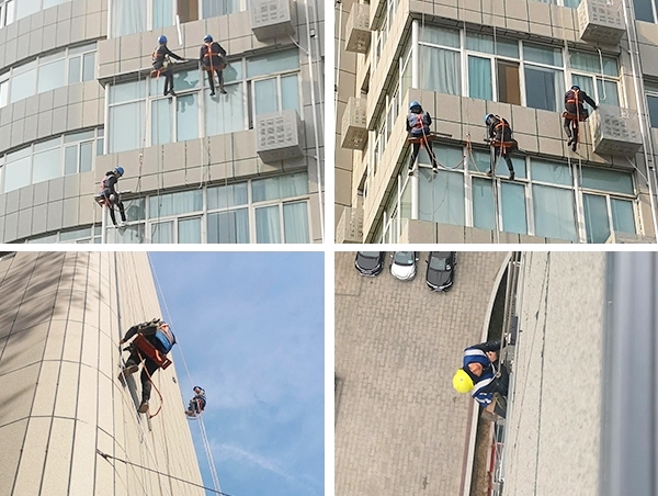 河南省鄭州萬華V世界商業(yè)綜合體亮化施工現場