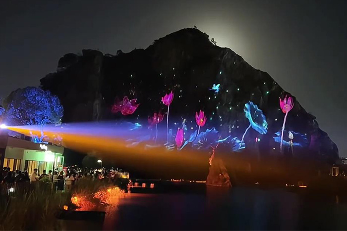 山體全息投影秀