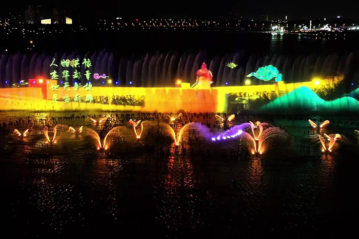 文旅景區(qū)水幕投影