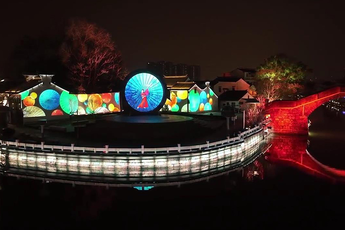 裸眼3D投影點亮景區(qū)，打造專屬夜地標，留住游客深度游玩